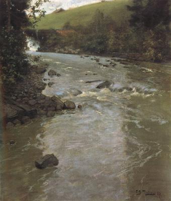 Frits Thaulow The Lysaker River in Summer (nn02) France oil painting art
